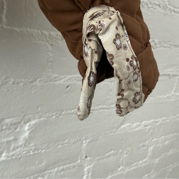 Cherokee Womens Quilted Flannel Lined Barn Jacket Chore Coat Brown L Cabincore - Picture 3 of 13